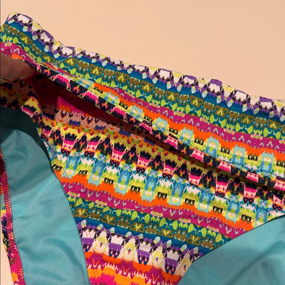 Multicolor Patterned Bikini Bottom - Picture 7 of 8